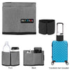 HIT Grey Travel Luggage Beverage Caddy