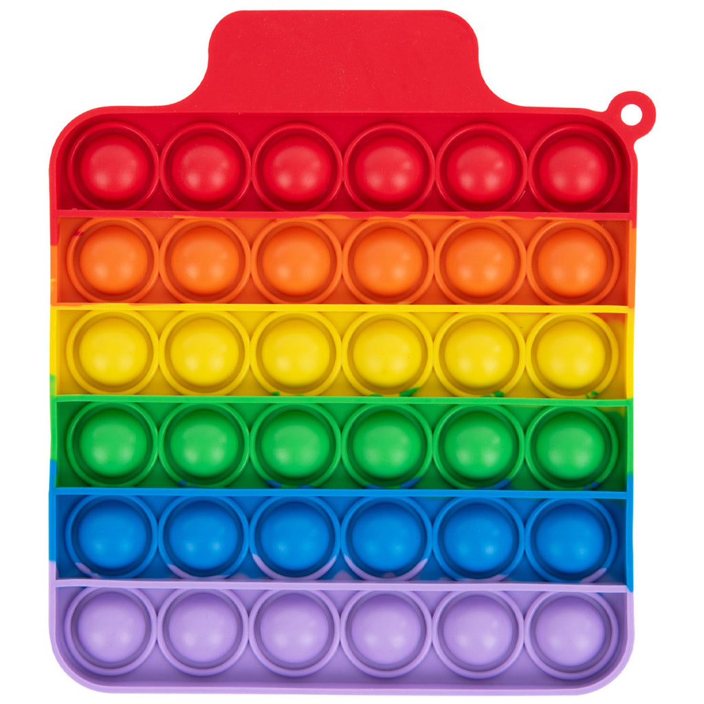 Hit Rainbow Push Pop Square Stress Reliever Game