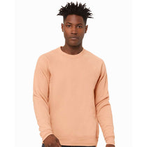 Bella + Canvas Unisex Peach Sponge Fleece Raglan Crewneck Sweatshirt