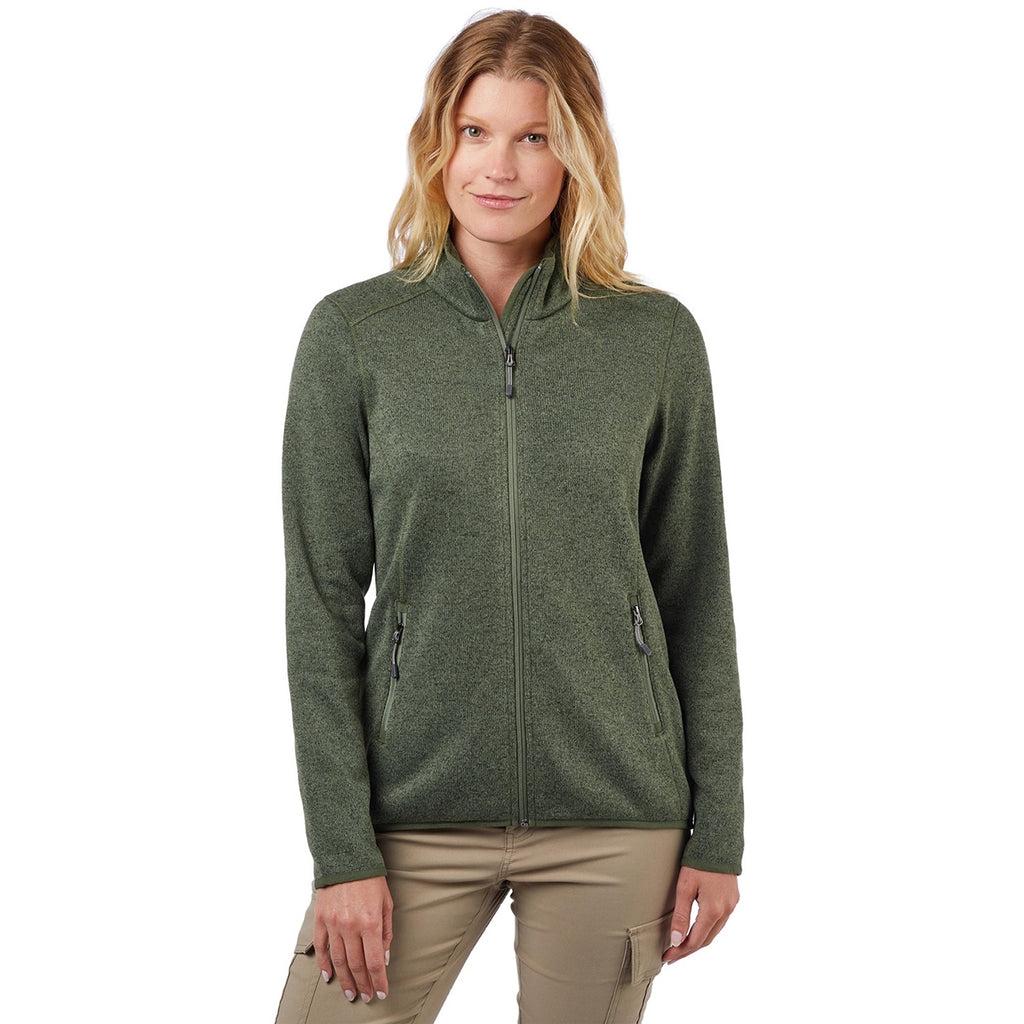 Landway Women's Fern Green Ashton Sweater Knit Fleece