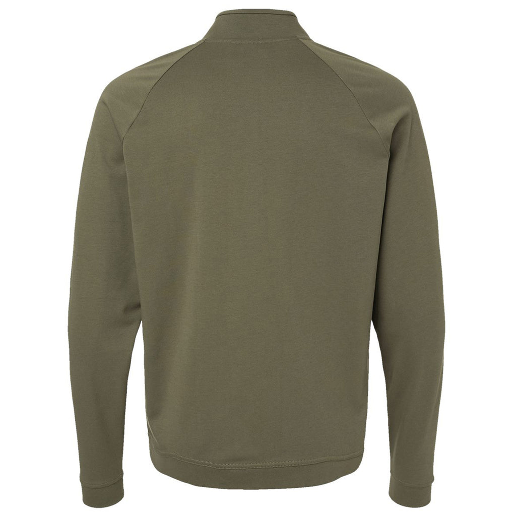 Adidas Men's Olive Strata Club Quarter Zip Pullover