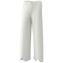 A. PUTNAM Women's Silver Birch Check Print Tulip Pants