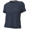 A. PUTNAM Women's Dress Blues Pocket Tee