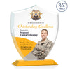 St. Regis Amber Scudo Shield Award 8.125