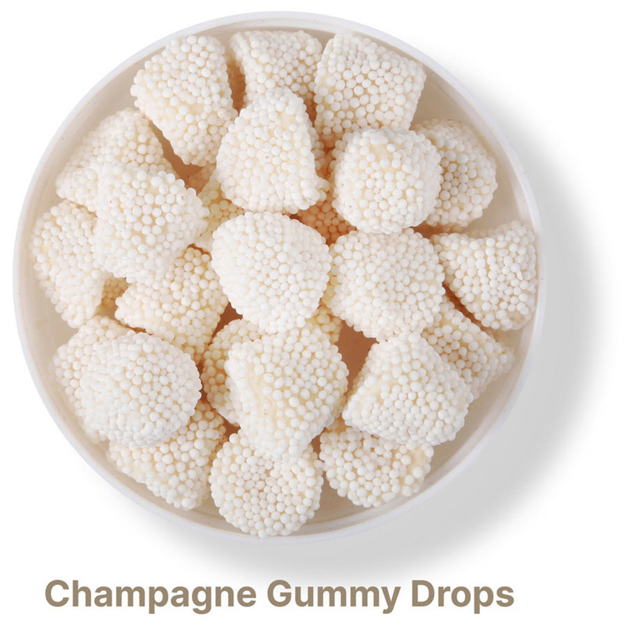 SugarSpot Clear Champagne Gummy Drops: Small Jar