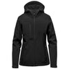 Stormtech Women's Black/Black Cascades Softshell Hoody