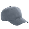 Big Accessories Steel Grey Brushed Twill Structured Cap