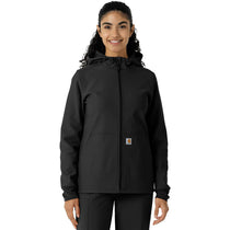 Carhartt Women's Black Four-Pocket Bonded Fleece Hoodie