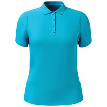 Callaway Women's Blue Atoll Short Sleeve Tournament Polo