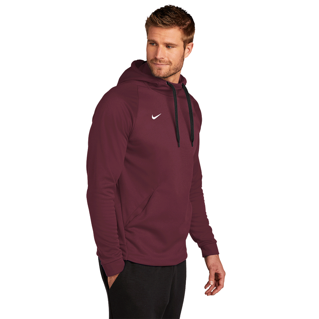 Ampère Misleidend Ambitieus Nike Men's Team Dark Maroon Therma-FIT Pullover Fleece Hoodie