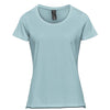 Stormtech Women's Ice Blue Heather Equinox Short Sleeve Tee