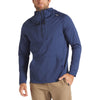 UNRL Men's Harbor Blue Crossover Half-Zip Hoodie