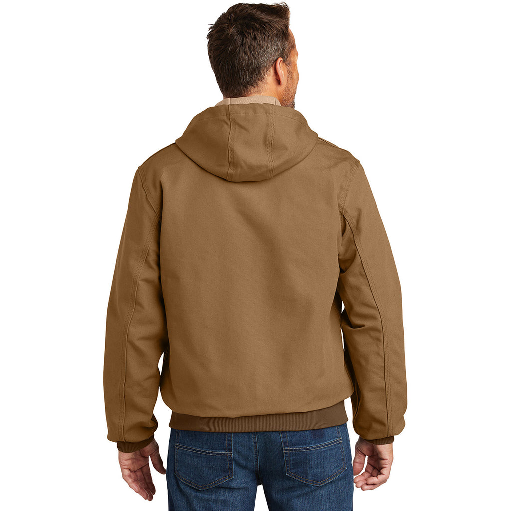 Carhartt Men's Carhartt Brown Tall Thermal-Lined Duck Active Jacket