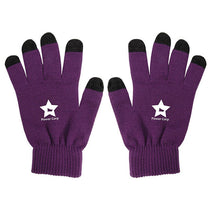 Debco Purple/Black Knit Touch Screen Gloves