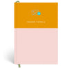 Papier Pink/Mustard Colorblock Dotted Notebook