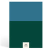 Papier Navy/Dark Green Colorblock Recipe Journal