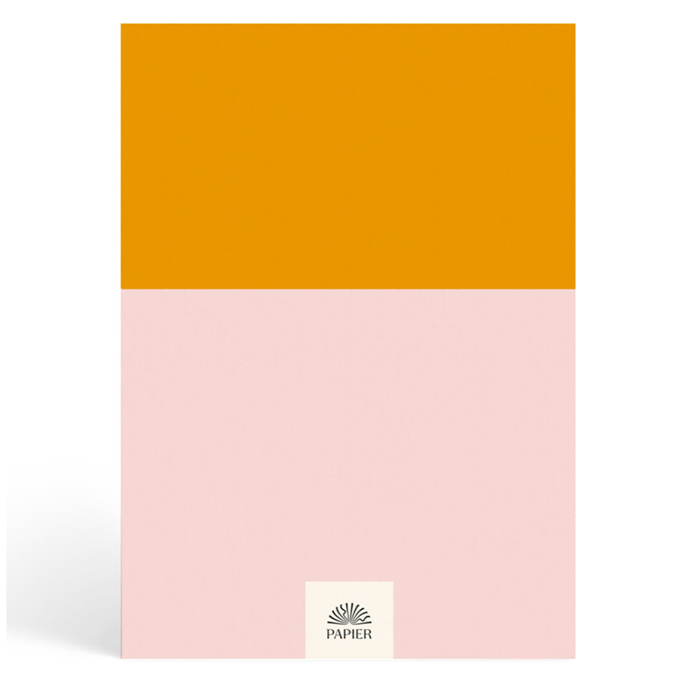 Papier Pink/Mustard Colorblock Recipe Journal