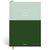 Papier Green/Dark Green Colorblock Wellness Journal