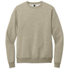 District Men's Heathered Latte Perfect Weight Fleece Crew