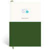 Papier Dark Green Demi Lined Notebook