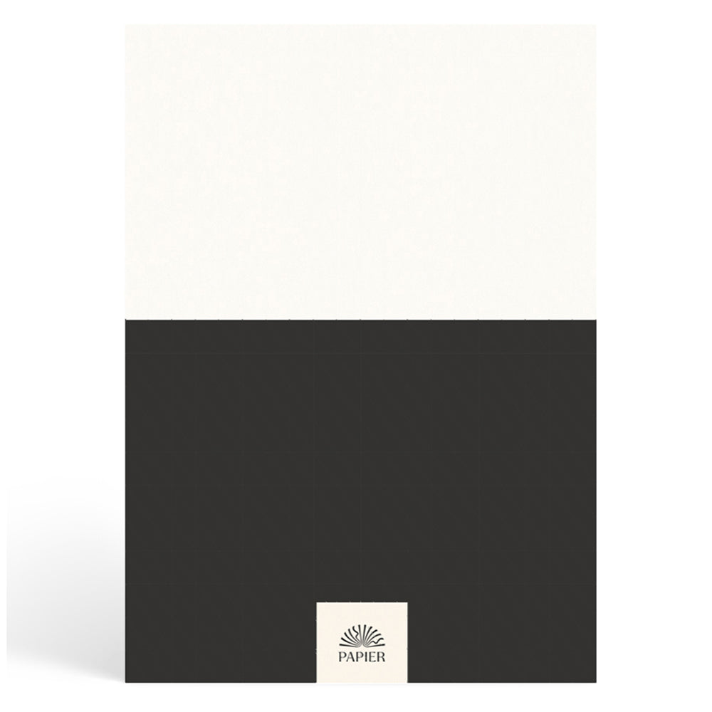 Papier Ink Black Demi Lined Notebook