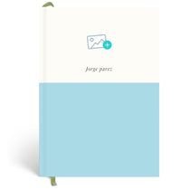 Papier Mid Blue Demi Lined Notebook