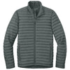 Eddie Bauer Men's Metal Grey Packable Quilted Full-Zip