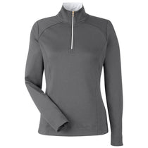 Fairway & Greene Women's Dark Shadow Grey Heather Wells Quarter-Zip Tech Pullover