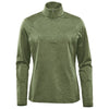 Stormtech Women's Sage Green Heather Treeline Performance 1/4 Zip Pullover