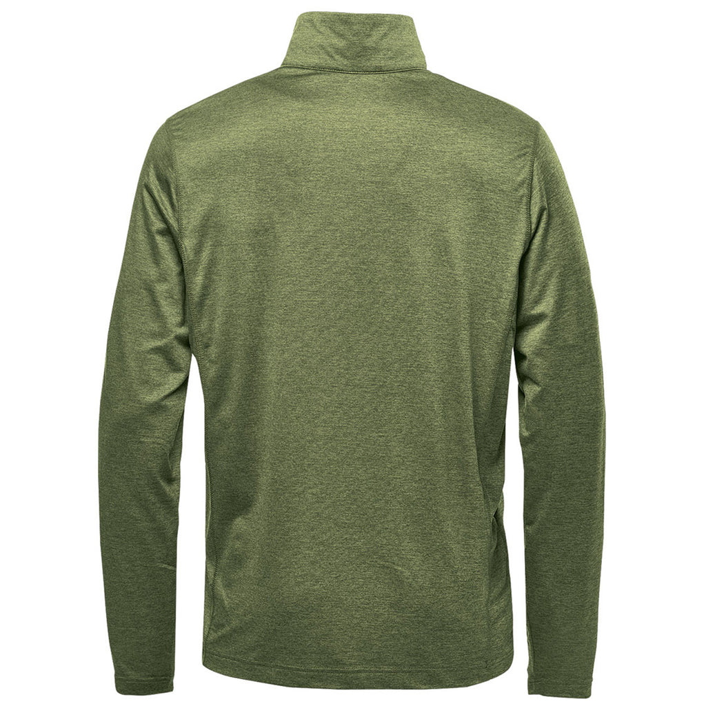 Stormtech Men's Sage Green Heather Milano Quarter Zip Pullover