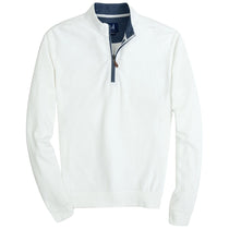 Johnnie-O Men's White Sully 1/4 Zip Pullover