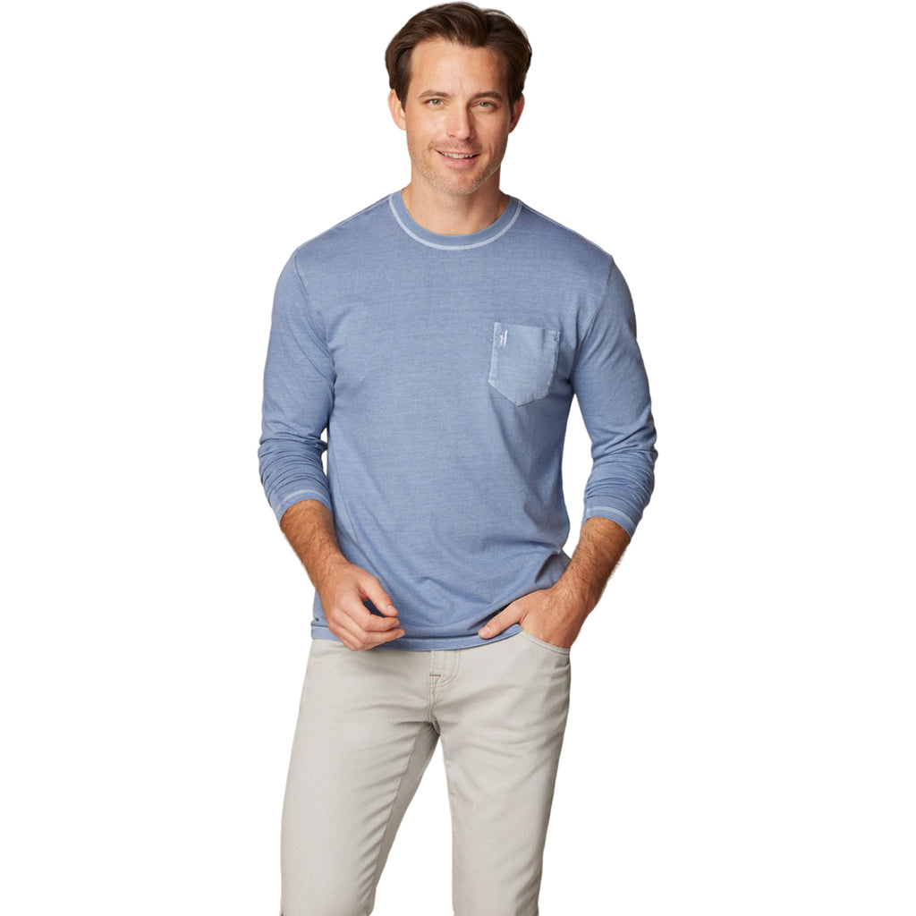 Johnnie-O Men's Navy Brennan 2.0 Long Sleeve T-Shirt