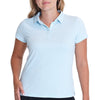 AndersonOrd Women's Sky Heather Gamer Polo