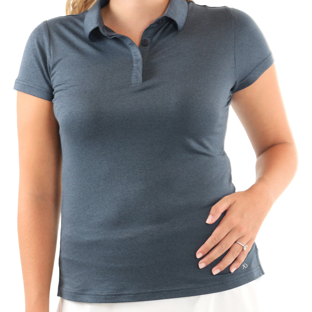 AndersonOrd Women's Navy Heather Gamer Polo