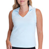 AndersonOrd Women's Sky Heather Gamer Sleeveless Polo