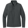 Port Authority Women's Grey Steel C-FREE Core Soft Shell