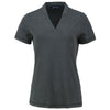 Cutter & Buck Women's Dark Black Heather Forge Heathered Stretch Blade Top