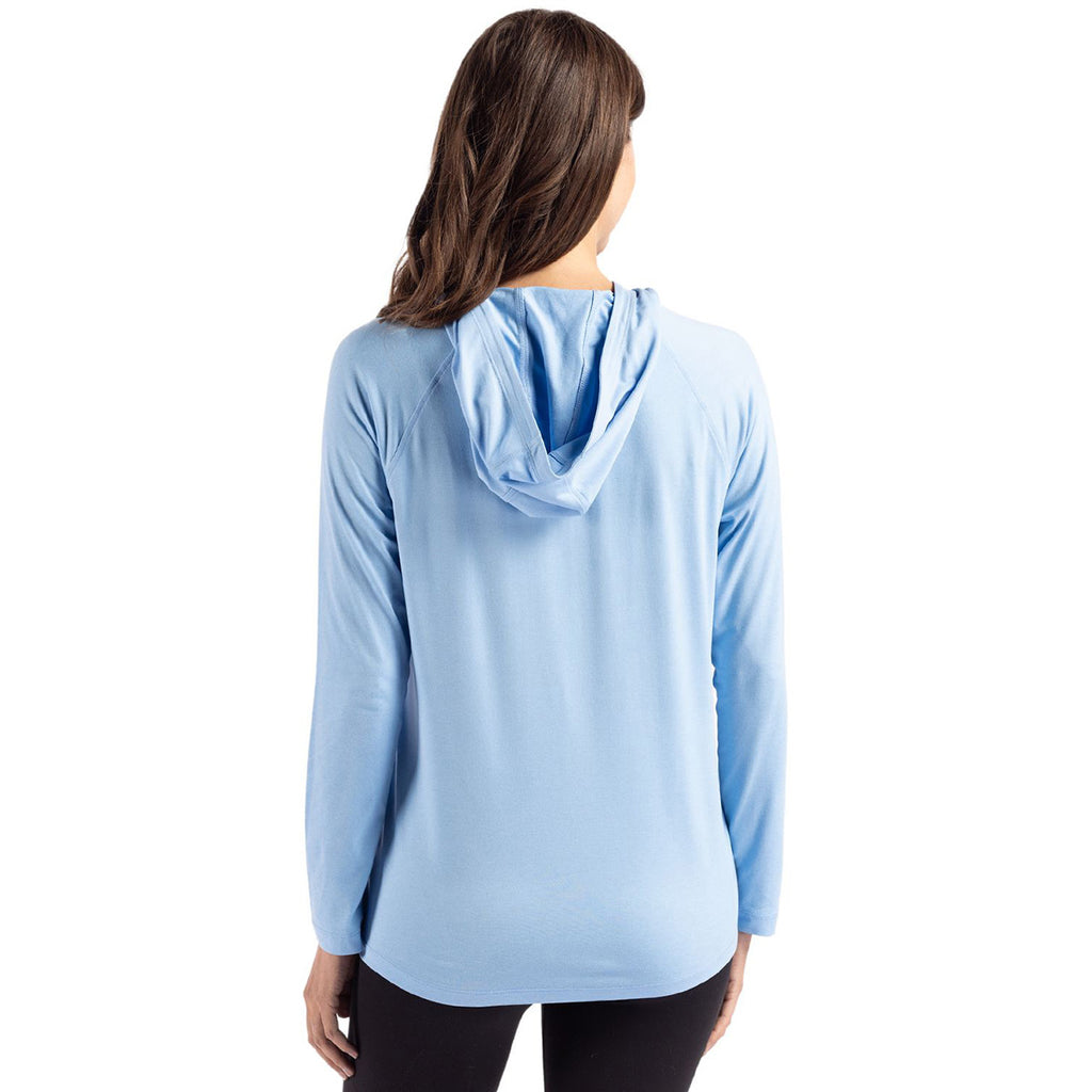 Cutter & Buck Women's Atlas Coastline Epic Comfort Eco Recycled Hooded Shirt