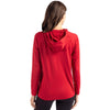 Cutter & Buck Women's Cardinal Red Coastline Epic Comfort Eco Recycled Hooded Shirt