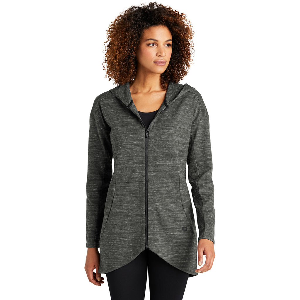 OGIO Women's Tarmac Grey Heather Flux Full-Zip Hoodie