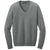 Port Authority Women's Medium Heather Grey Easy Care V-Neck Sweater