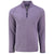 Cutter & Buck Men's College Purple Heather Peshastin Eco Fleece Recycled Half Zip Pullover