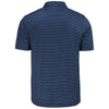 Cutter & Buck Men's Navy Blue Pike Eco Shadow Check Print Recycled Polo