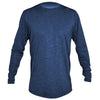 ANETIK Men's Navy Heathered Low Pro Tech Long Sleeve T-Shirt