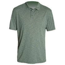 ANETIK Men's Dark Olive Heathered Low Pro Tech Polo