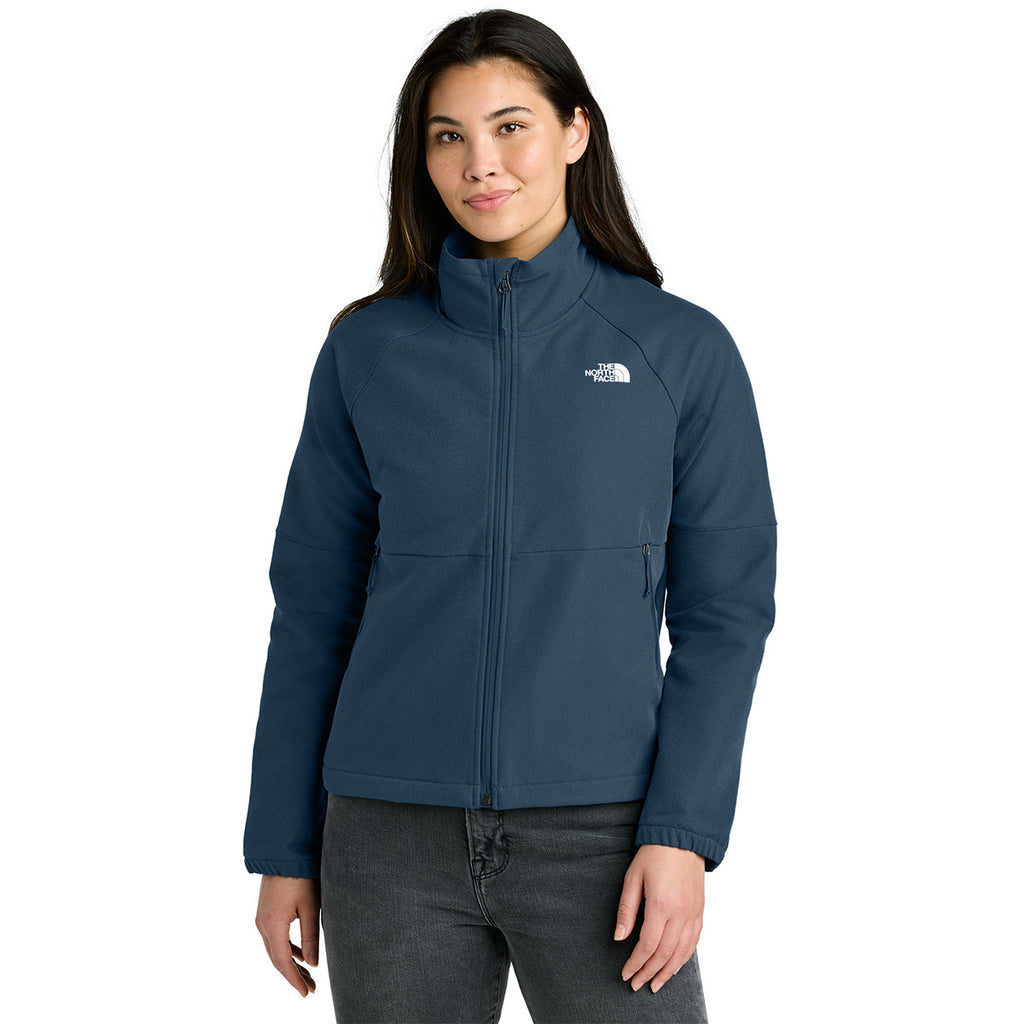 The North Face Women s Shady Blue Dark Heather Barr Lake Soft Shell Jacket Sample