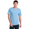 Port & Company Men's Light Blue Core Blend Recycled Tee