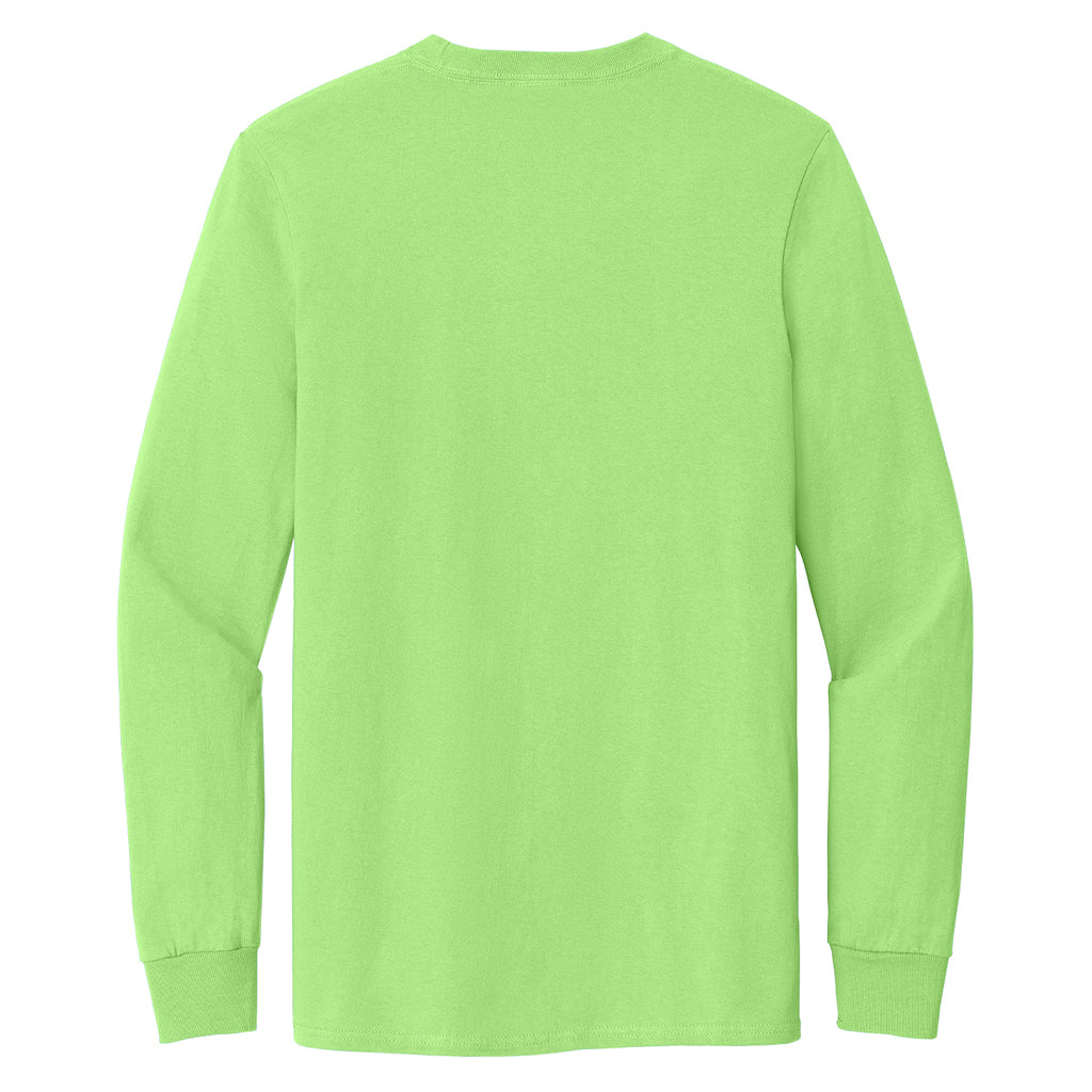 Port & Company Men's Lime Tall Long Sleeve Essential Pocket Tee