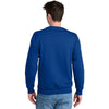 Port & Company Unisex True Royal Core Fleece Crewneck Pocket Sweatshirt