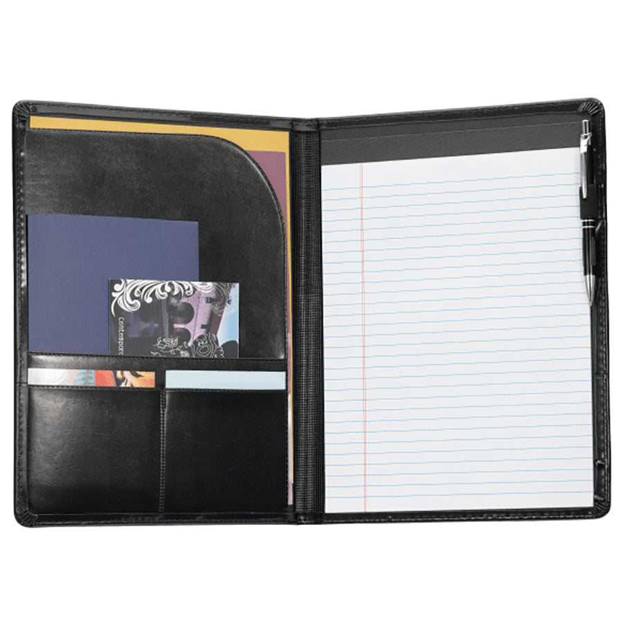 Bullet Black Associate Padfolio with FSC Mix Paper